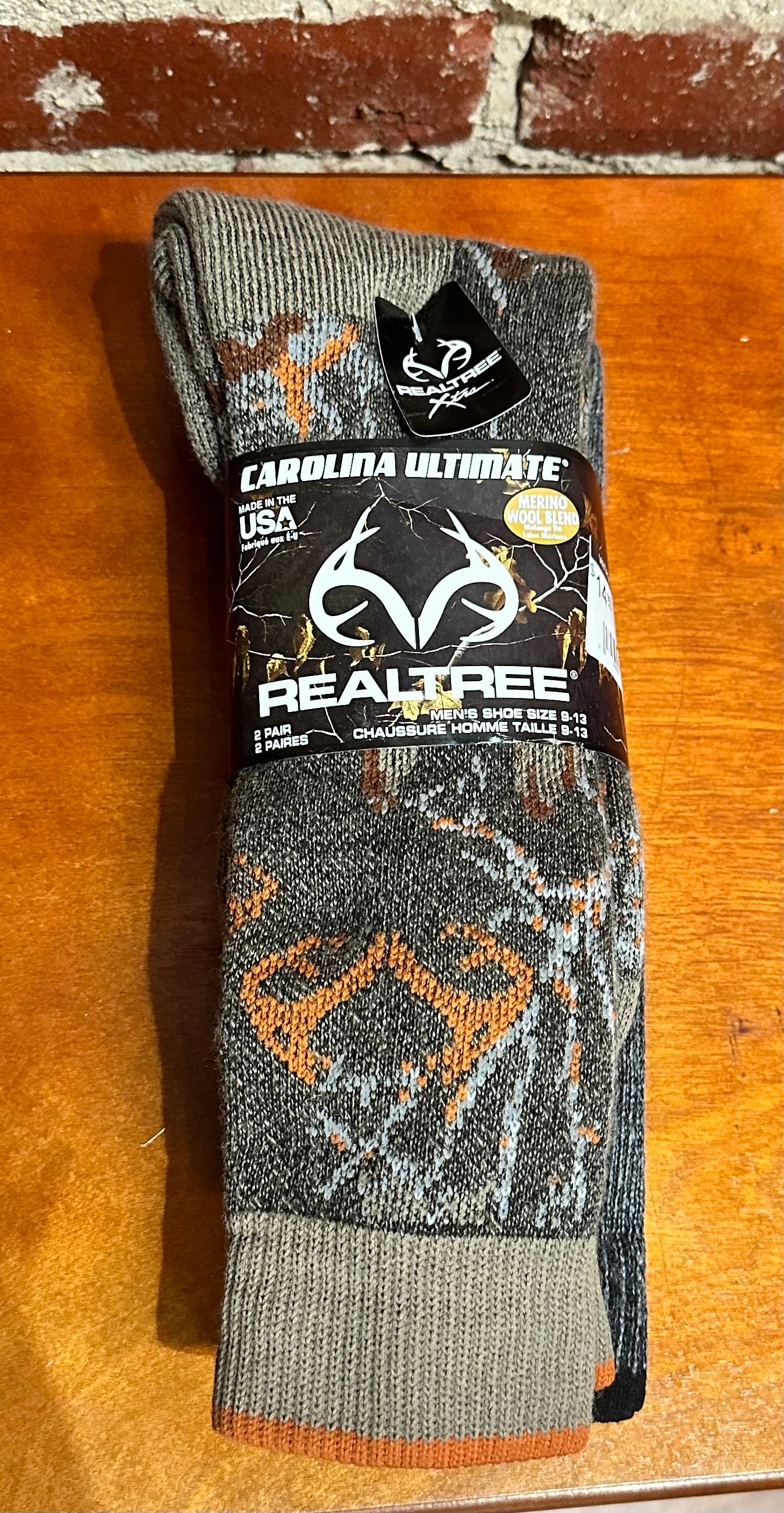 MENS REALTREE MERINO WOOL BLEND SOCKS