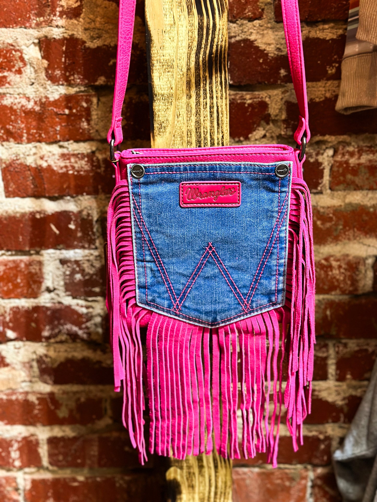 Wrangler fringe crossbody
